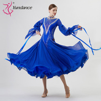 B-2298 personnalisé nouvelle robe de danse de salon standard international robes de danse de salon en soie perlée de haute qualité à vendre