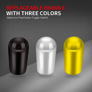 Gibon <span class=keywords><strong>Les</strong></span> <span class=keywords><strong>Paul</strong></span> Interrupteur à bascule pour guitare Sélecteur de micro à 3 voies Interrupteur à bascule à 3 positions pour guitare électrique Pointe argentée - Product Image 4