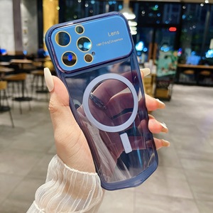 Film de <span class=keywords><strong>protection</strong></span> d'objectif de caméra électroplaqué grande fenêtre Transparent magnétique sans fil chargeur étui <span class=keywords><strong>Protection</strong></span> pour <span class=keywords><strong>iphone</strong></span> 15 14 - Product Image 6