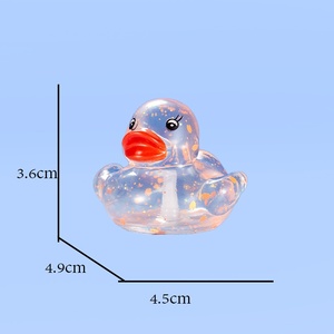 Patito de Goma Transparente con Forma Personalizada y Logotipo, Regalo para Cafeterías, Patito Colorido para Baño de Bebés, Juguete Acuático con Sonido - Product Image 6