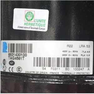 คอมเพรสเซอร์ทำความเย็นไท่คัง รุ่น Tag4561T สำหรับตู้เย็นและห้องเย็น - Product Image 5