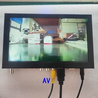 Moniteur d'ordinateur compact haute résolution 8 pouces, boîtier métallique industriel, moniteur LCD avec entrée USB AV BNC VGA pour CCTV STB