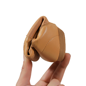 Women's Leather Jazz <b>Dance</b> Shoes Children Soft Sole Jazz Sneakers Stretch Mesh Side with Split Sole & Low <b>Heel</b> - Product Image 4