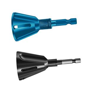 Nueva herramienta de biselado para desbarbado, accesorios lisos para acero, cobre, latón, aluminio, azul, condición de fábrica de maquinaria para biselado - Product Image 6