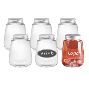 Tùy Chỉnh 500Ml Cấp Thực Phẩm Nhựa Pet Chất Lỏng Nước Trái Cây Uống Container Cho Rõ Ràng Nắp Chai Nhựa Trong Suốt Chai Cho Nước Trái Cây - Product Image 1
