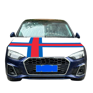 Vente en gros 120x150cm <span class=keywords><strong>les</strong></span> î<span class=keywords><strong>les</strong></span> Féroé housses de capot de voiture drapeau abordable résistant à l'usure et durable couverture de capot de moteur de voiture - Product Image 5