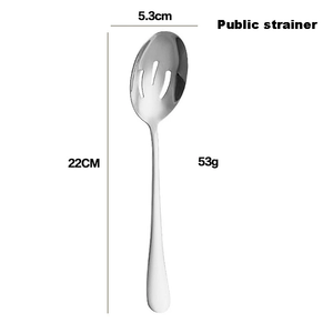 1010 Gold <b>Flatware</b> Collection - Serving Spoon Soup LadleSalad ForkCake Slice & Cheese Knife for Restaurants/Hotels - Product Image 6