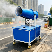 Canon à brouillard monté sur véhicule, certifié CE, avec une portée de pulvérisation de 70 mètres, pour le contrôle des odeurs et la désinfection des sites d'enfouissement.