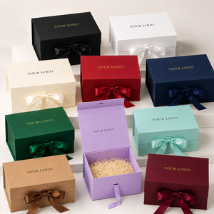 Caja de Regalo Magnética Plegable con Cinta para Bodas, Cumpleaños, Caja de Embalaje para Regalos, Estampado en Caliente, Caja de Membresía VIP de Lujo - Product Image 1