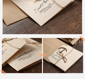 Biglietto d'<span class=keywords><strong>Auguri</strong></span> Vintage Creativo Zakka in Carta Retrò, Biglietto Pieghevole Fai-da-Te per <span class=keywords><strong>Auguri</strong></span> di <span class=keywords><strong>Compleanno</strong></span>, Messaggi, Vendita all'Ingrosso per Insegnanti e Natale - Product Image 4