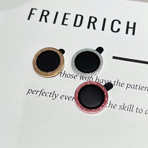 Maxun Đầy Màu Sắc Kim Cương Long Lanh Bling Kim Loại Vòng Glass Bảo Vệ Phim 13C Máy Ảnh Ống Kính Bảo Vệ Đầy Đủ Cho iPhone 11 15 16 Apple - Product Image 2