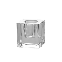 Support de bougie en verre moderne RHD en gros pour la décoration de la maison et des restaurants