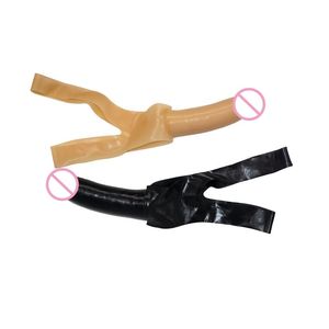 Máscara de Látex Ergonómica con Diseño de <span class=keywords><strong>Dildo</strong></span> y Correa de Barbilla Segura, Arnés de Bondage, Juguetes Sexuales para Adultos, Diversión en Pareja - Product Image 3