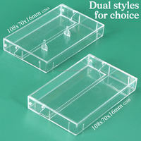 Boîte de rangement vide pour cassettes vidéo SUNSHING, étui de protection pour cassettes audio VHS, boîte de protection vide en plastique, étuis pour cassettes
