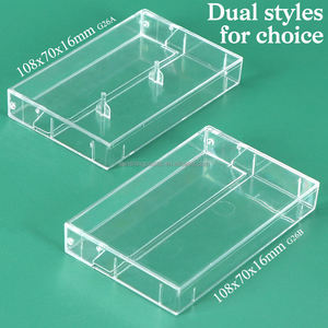 Boîte de rangement vide pour cassettes vidéo SUNSHING, étui de protection pour cassettes audio VHS, boîte de protection vide en plastique, étuis pour cassettes - Product Image 5