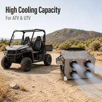 Climatiseur électrique 12V DC sous tableau de bord, refroidisseur, pièces UTV, mini système AC 12 volts, accessoires ATV