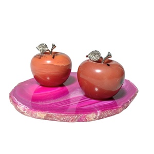 Nuevo Producto Natural tallado de piedras preciosas <span class=keywords><strong>jaspe</strong></span> rojo Jade de Apple para la decoración del hogar - Product Image 1