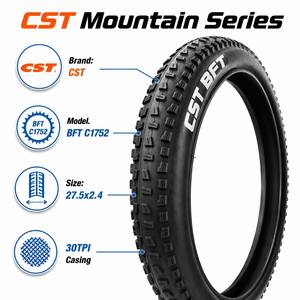 Neumático para Bicicleta de Montaña CST, 20/24/26/27.5 Pulgadas, METRO ROCK HAWK BFT <span class=keywords><strong>MTB</strong></span> Wide C1870 C1844 C1752 30TPI, Neumáticos Todoterreno - Product Image 4