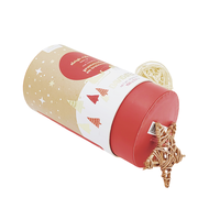 Boîte cylindrique personnalisée en carton recyclé pour thé et café, emballage en tube de papier kraft de qualité alimentaire, impression avec pelliculage mat et dorure à chaud