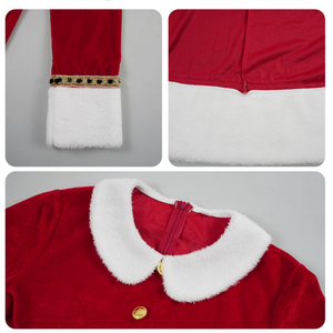 Kadın Noel Elbisesi Cosplay Kostümü Noel Festivali Partisi Cosplay 2D Rol Yapma Sahne Kostüm Seti - Product Image 5