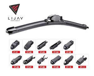 LIJAY 2025 Escobillas Limpiaparabrisas de Caucho 100% Natural, Estructura sin Hueso Multi-fit, Negras, de 12"-30", OEM para Audi A3/A4 - Product Image 2