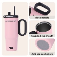 Thermos Bingba en acier inoxydable 316 avec revêtement en céramique, grande capacité, design anti-chute pour hommes et femmes