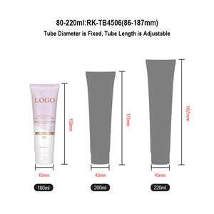 Tube de dentifrice bouteille d'emballage cosmétique haute brillance tuyaux en plastique Tube de lotion 45/60ml crème pressant tubes d'emballage en stratifié - Product Image 5