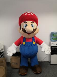 Moq 1 pieza personaje de dibujos animados inflable Super Mario <span class=keywords><strong>Luigi</strong></span> mascota disfraz para la venta Super Mario disfraces para vacaciones - Product Image 2