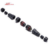 LLT Led M25 4pin IP68 Connecteur d'assemblage extérieur étanche à vis