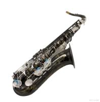 Saxofón Tenor Eastern Music SA80, Estilo Brillante, Campana Niquelada Negra, Cuerpo Plateado, Tono BB, con Estuche Premium
