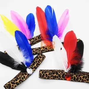 Ободки из индийских перьев с павлиньих волос для украшения вечеринки