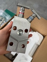 100% Original Rosen-mounts 2-Valve Manifold 316 Stainless Steel 413Bar High Pressure 1/2-NPT T-Handle Instrument Manifold Valve