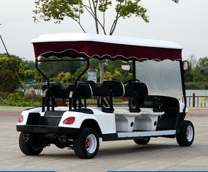 Voiturette de golf électrique vintage à 4 roues, 8 places, avec réservoir de carburant intégré, cabine fermée, pour jardin et transport de marchandises, avec fonction de buanderie - Product Image 3