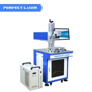 Perfect Laser ABS Glass Electric Wire Plastic Keyboard Dates Barcodes QR Codes Desktop UV Laser Marking Machine