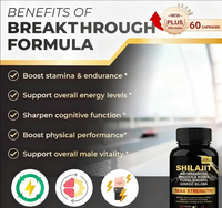 OLLI OEM Marque Privée 50% Acide Fulvique & 100% Shilajit Naturel Or Capsules/Gummies/Poudre/Comprimés