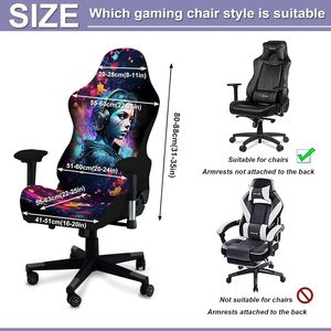 Ergonomic văn phòng máy tính chơi Game ghế bìa, căng polyester bìa, thích hợp cho ngả đua và chơi game khác ghế - Product Image 2