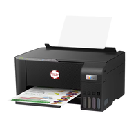 Imprimante Jet d'Encre Sans Fil L3258 Tout Nouveau Modèle, Réservoir d'Encre Continu, Photo Couleur, Copie Wi-Fi et Petite Taille