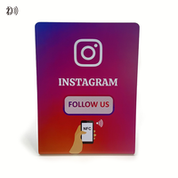 Impression personnalisée Instagram NFC Stand 13.56MHz Whatsapp NFC Display Tag