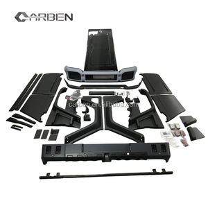 Para <span class=keywords><strong>Mercedes</strong></span> Clase G W463, Kit de carrocería de G500 G55 <span class=keywords><strong>G63</strong></span>, capó de fibra de carbono, parachoques, alerón trasero, BBS850 - Product Image 1
