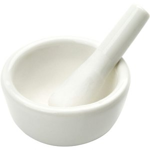 ผลไม้และ Herbes เครื่องมือบดพอร์ซเลนสีขาวปูนและชุดสาก - Product Image 2