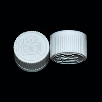 Usine en gros 24/410 noir blanc plastique PP CRC capuchon nervuré bouchons résistants aux enfants couvercles avec insert en feuille d'induction