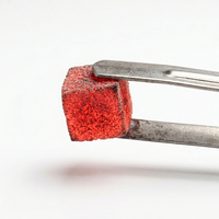 Charbon de coco activé en briquettes rouges en forme de cube pour chicha