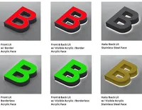Lettres et chiffres géants lumineux 3D LED RGBW pleine couleur étanches IP65 pour enseignes publicitaires et anniversaires