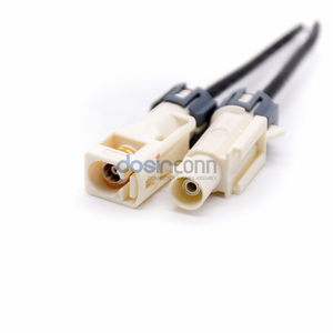 Conector Fakra Código B Color Crema con Cable Macho-Hembra RG174 - Product Image 3