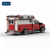 Modèles de camions ambulance, voitures de ville, ensembles de blocs de construction pour enfants, jouets en plastique, blocs personnalisés MOC, cadeau pour garçons et enfants