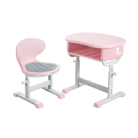 Nouveau design Abs salle de classe un seul étudiant bureau d'école et chaise Table et chaise Junior école primaire ensemble de bureau mobilier scolaire