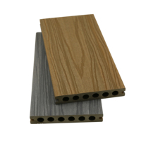 LongWell, terrasse en bois composite WPC de qualité supérieure, motif gris personnalisé, imprimé, résistant à l'eau, ignifuge, antidérapant