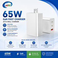 Chargeur Mural Rapide Multi-Ports PD 65W GaN Série 2C1A pour Voyage, Adaptateur Secteur UE US UK pour Ordinateur Portable et Téléphone – Vente en Gros