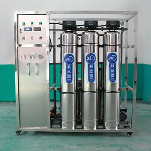 Equipo de osmosis inversa de 500 litros H filtro/tratar agua de pozo 1500 litros por día para trabajadores a beber estándar.