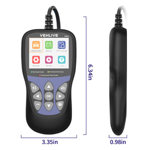 Outil de diagnostic OBD2 Vehlive V850 avec écran LCD, test de tension de batterie et de diagnostic des pannes moteur, compatible avec plusieurs modèles, prise en charge de l'anglais - Product Image 3